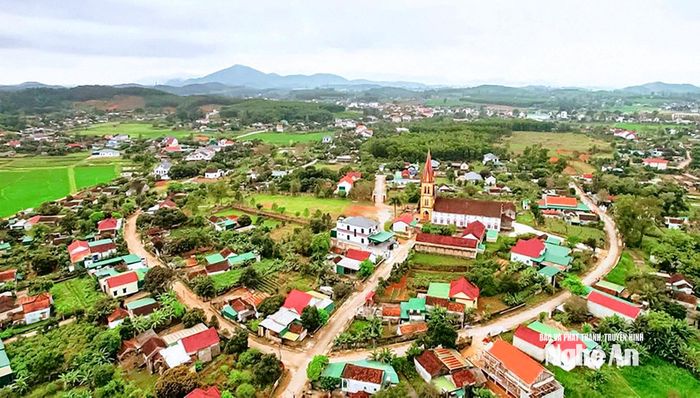 Một góc xã Nam Đàn. Ảnh: CSCC
