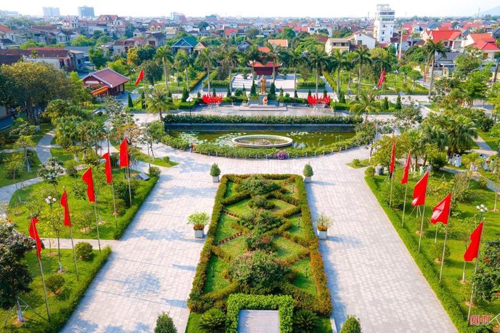 Khu lưu niệm Bác Hồ về thăm Hà Tĩnh (phường Thành Sen). Ảnh Đình Nhất