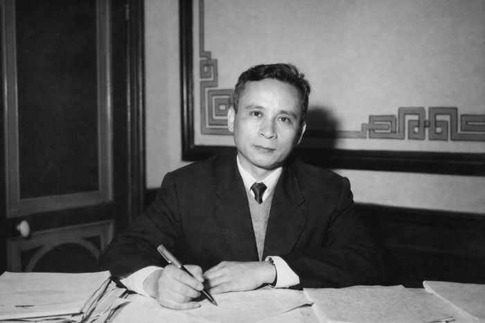  GS.TS Lê Văn Thiêm (1918 - 1991) quê ở xã Đức Thịnh, là người sáng lập và giữ chức Viện trưởng Viện Toán học đầu tiên của Việt Nam. Ảnh: Tư liệu. 