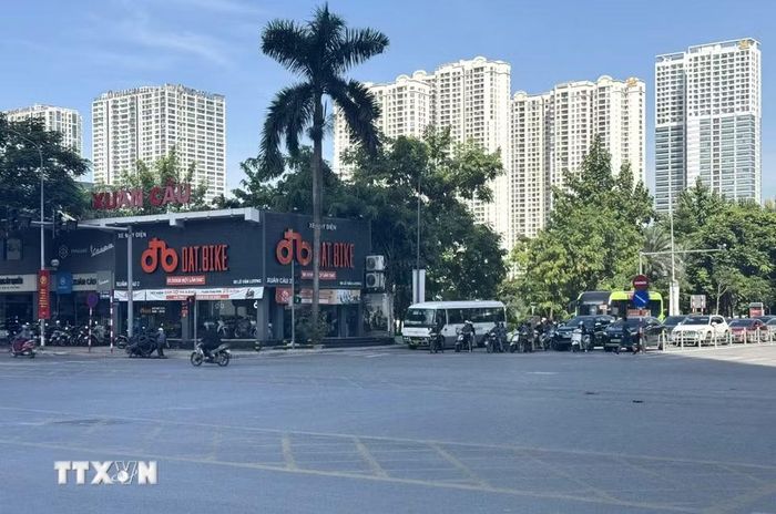 Hình ảnh giao thông tại nút giao Lê Văn Lương với Hoàng Minh Giám sáng ngày 1/9/2026 khá là thông thoáng. (Ảnh: Quốc Lũy/TTXVN)