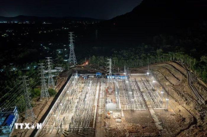 Các công trình điện trên địa bàn đặc khu Phú Quốc (An Giang). (Ảnh: TTXVN phát)