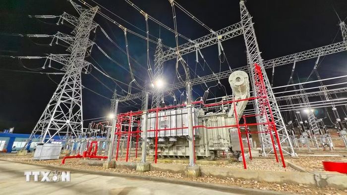 Các công trình điện trên địa bàn đặc khu Phú Quốc (An Giang). (Ảnh: TTXVN phát)