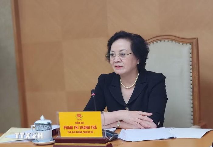 Phó Thủ tướng Phạm Thị Thanh Trà, Trưởng ban Chỉ đạo quốc gia về tìm kiếm, quy tập và xác định danh tính hài cốt liệt sỹ. (Ảnh: Chu Thanh Vân/TTXVN)