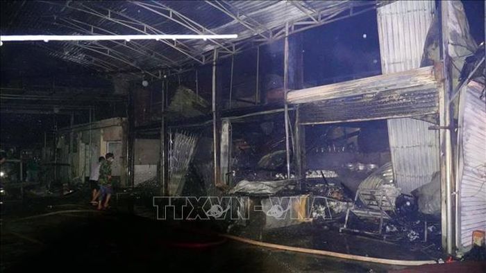 Hiện trường vụ việc. Ảnh: CTV/TTXVN