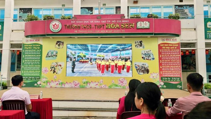 Một hoạt động ngoại khóa tại Trường THCS và THPT Hoa Sen, TP Hồ Chí Minh.Ảnh: Website trường.