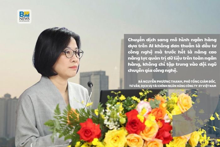 Bà Nguyễn Phương Thanh, Phó Tổng Giám đốc, Tư vấn, Dịch vụ Tài chính Ngân hàng Công ty TNHH Ernst & Young Việt Nam (EY Việt Nam): Giám sát việc sử dụng AI