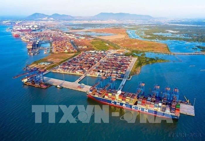 Cảng quốc tế Gemalink tại Bà Rịa Vũng Tàu là một trong những cảng biển chiến lược cho công nghiệp, thương mại và hội nhập toàn cầu. Ảnh: TTXVN phát 