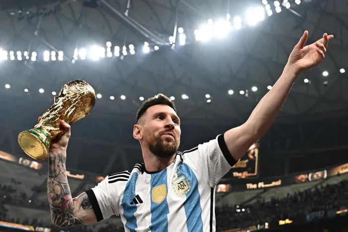 Messi - huyền thoại của bóng đá Argentina. Ảnh: AFP