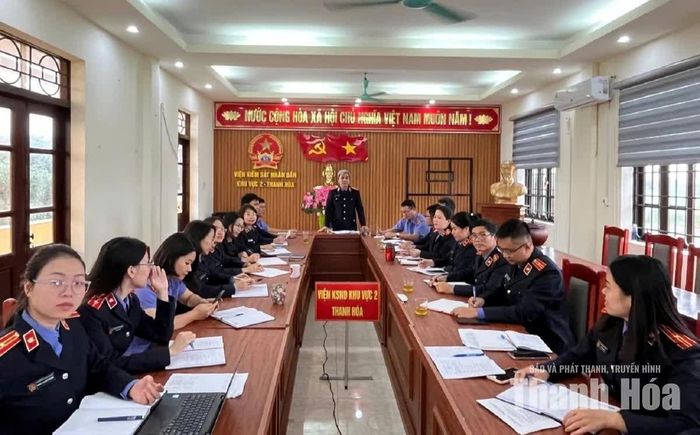 Viện Kiểm sát Nhân dân khu vực 2 giao ban bàn giải pháp nâng cao công tác phòng, chống tham nhũng, tiêu cực.