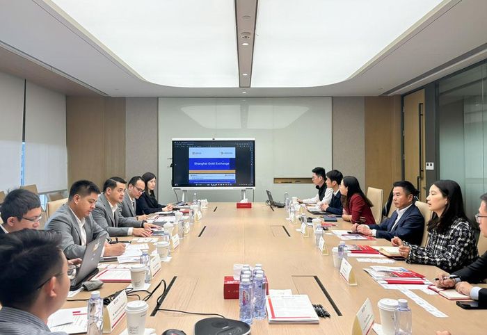 Buổi làm việc giữa MXV và Sở Giao dịch Vàng Thượng Hải (Ảnh; MXV)