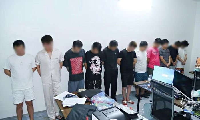 Nhóm đối tượng lừa đảo chiếm đoạt tài sản bị Công an tỉnh Bắc Ninh bắt giữ.