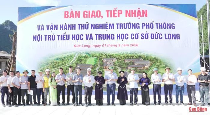 Bàn giao, vận hành thử nghiệm Trường Phổ thông nội trú Tiểu học và THCS Đức Long.