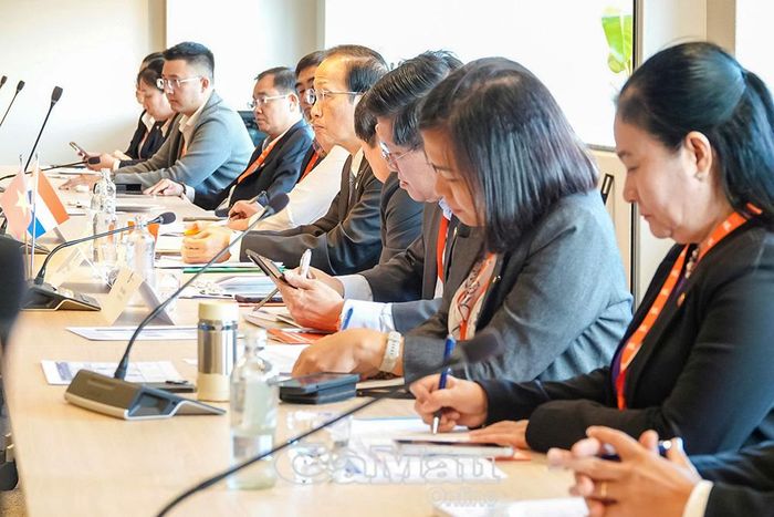 Đoàn Việt Nam còn có đại diện một số địa phương và các doanh nghiệp.