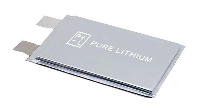 Mẫu tế bào pin dạng túi do Pure Lithium phát triển. Ảnh: Pure Lithium.