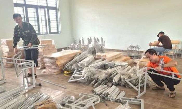 Tất cả đang tất bất chuẩn bị cho kịp Lễ khai giảng ngày 5/9.