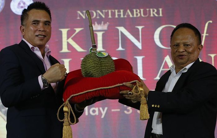 Trái sầu riêng đắt đỏ này thuộc giống Kanyao, đặc trưng của vùng Nonthaburi (Thái Lan). (Ảnh: VCG)