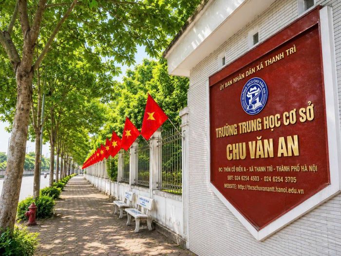 Tháng 7-2026, THCS Chu Văn An vừa được công nhận đạt chuẩn CLC. Ảnh NTC