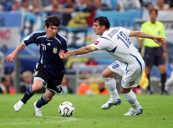 L. Messi trong lần đầu dự World Cup (năm 2006).
