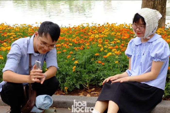 Hoa xinh, background xịn, việc còn lại là chọn góc nào để chụp thật đẹp.
