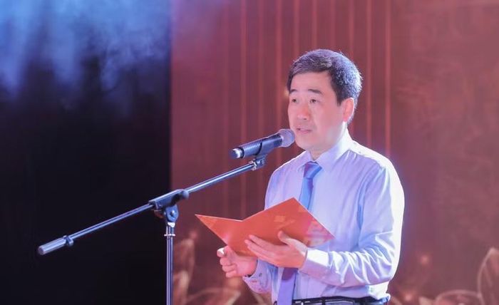 Ông Nguyễn Quốc Hoàn, Chủ tịch UBND phường Cửa Nam phát biểu tại sự kiện.