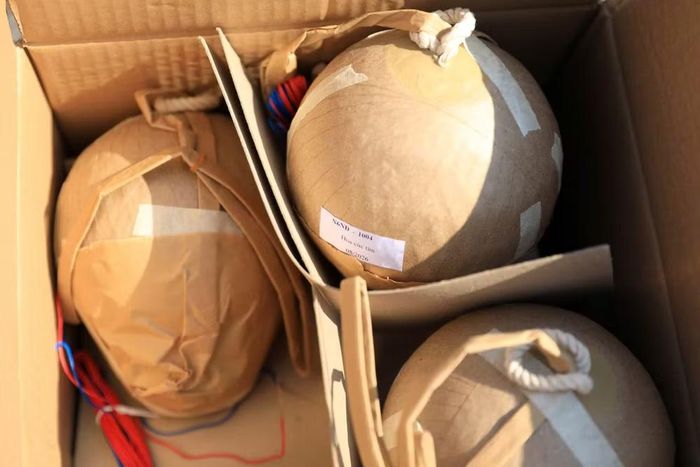 Trận địa số 5 có 700 quả pháo hoa tầm cao và 90 giàn pháo hoa tầm thấp