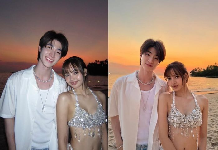 Tin đồn Lisa hẹn hò Blue Pongtiwat đã dấy lên từ vài tháng trước. Ảnh: Weibo.