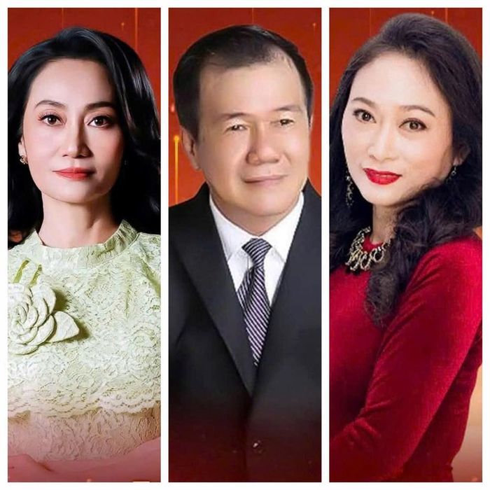 Từ trái qua: NSƯT Hạnh Thúy, NSƯT Huỳnh Khải và NSƯT Quỳnh Hương