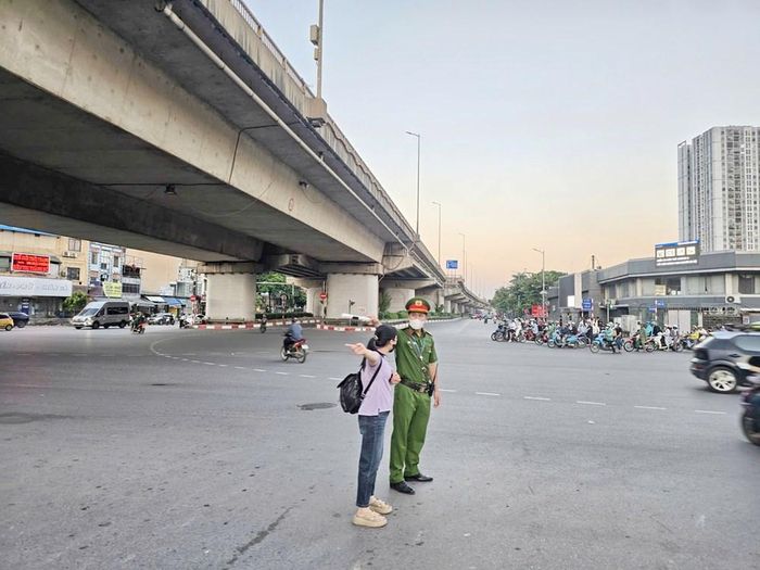 Nút giao Pháp Vân - Giải Phóng thông thoáng lúc 18h30 ngày 2.9