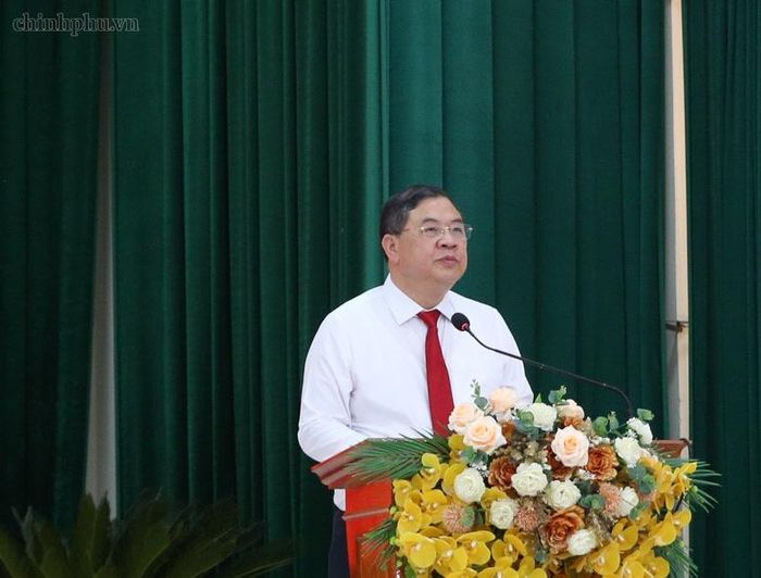 Phó Thủ tướng Thường trực Phạm Gia Túc phát biểu tại buổi Lễ - Ảnh: chinhphu.vn/Nguyễn Hoàng