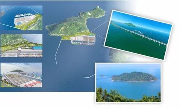 Phối cảnh Cảng tổng hợp lưỡng dụng Hòn Khoai.