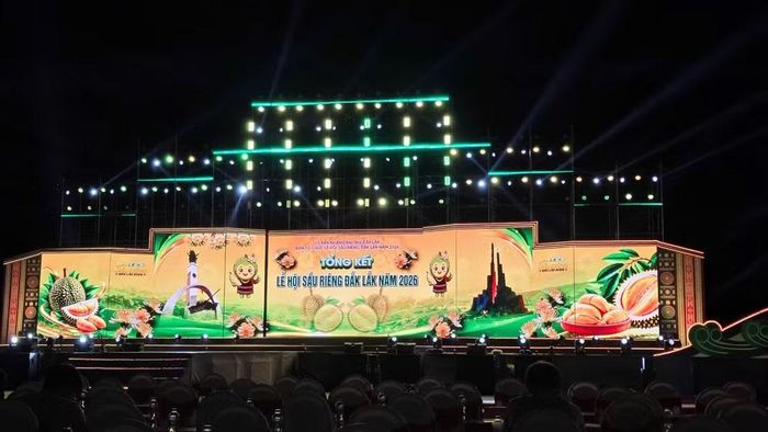 Chương trình tổng kết Lễ hội Sầu riêng Đắk Lắk năm 2026. (Ảnh: CTV).