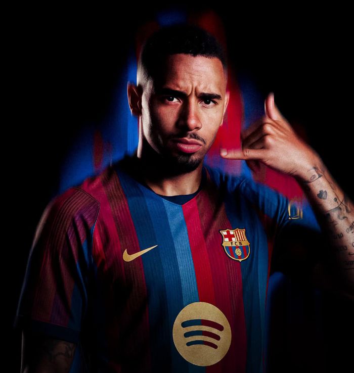 Gabriel Jesus trở thành tân binh mới nhất của Barca. Ảnh: Barca