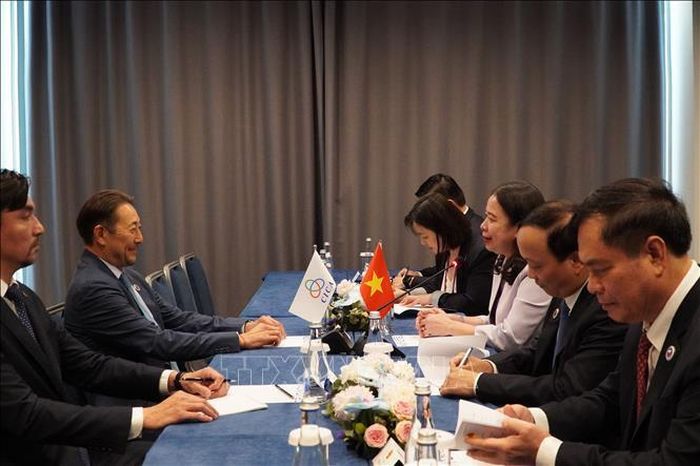 Phó chủ tịch nước Võ Thị Ánh Xuân tiếp Tổng thư ký CICA Kairat Sarybay.