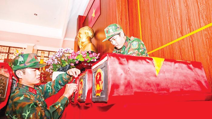  Hài cốt liệt sĩ được bảo quản tại Đền thờ liệt sĩ ở Công viên Lê Thị Riêng, phường Hòa Hưng, TPHCM. Ảnh: MẠNH THẮNG 