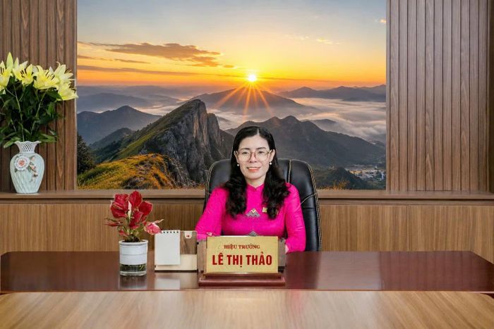 TS Lê Thị Thảo - Hiệu trưởng Trường THPT Cao Bá Quát, Đắk Lắk. (Ảnh: NT)