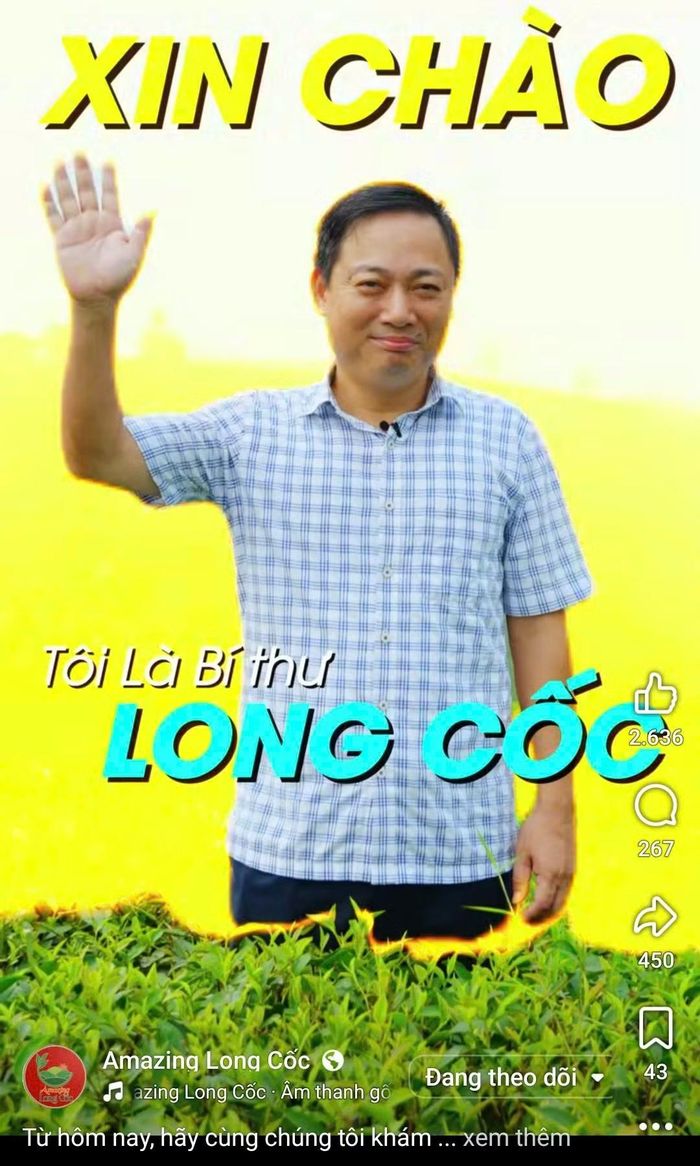 Bí thư xã Long Cốc trực tiếp xuất hiện trên mạng xã hội