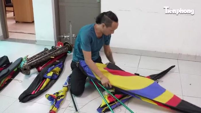 Thân Văn Tấn tại cơ quan công an.