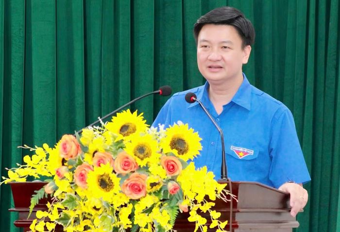 Anh Trần Ngọc Nam phát biểu tại chương trình.