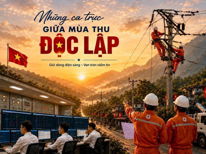 Các đơn vị thuộc EVNNPC duy trì lực lượng trực vận hành, sẵn sàng xử lý tình huống phát sinh trong dịp Quốc khánh 2/9. Ảnh: EVNNPC.