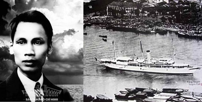 Ngày 5-6-1911, người thanh niên yêu nước Nguyễn Tất Thành đặt chân lên con tàu Amiral Latouche-Tréville tại bến cảng Nhà Rồng ra đi tìm đường cứu nước. Ảnh tư liệu