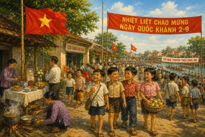 Với nhiều người, ký ức về những mùa Tết Độc lập xưa vẫn vẹn nguyên. Ảnh internet.