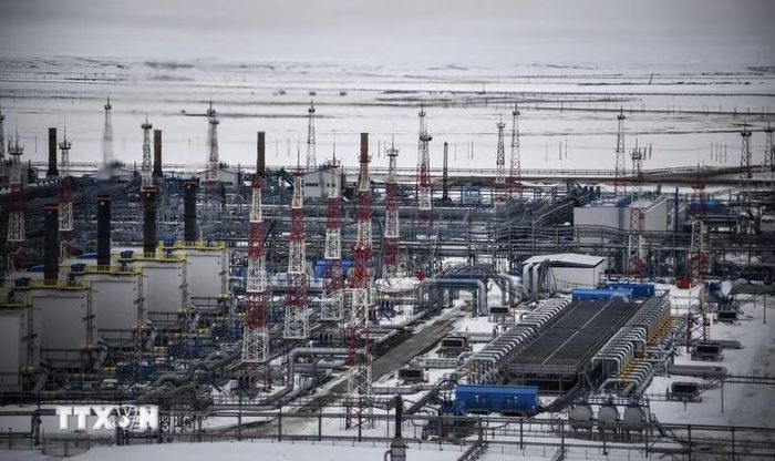 Toàn cảnh giếng dầu Bovanenkovo ở bán đảo Yamal thuộc Nga. (Nguồn: Getty Images/TTXVN)