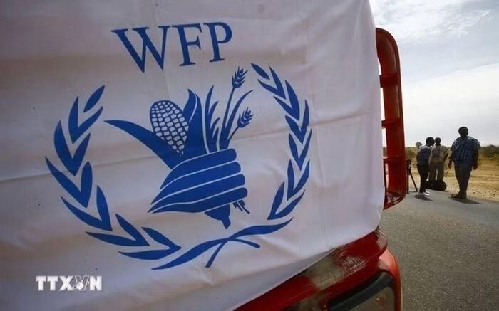Biểu tượng Chương trình Lương thực thế giới của Liên hợp quốc (WFP). (Ảnh: IRNA/TTXVN)