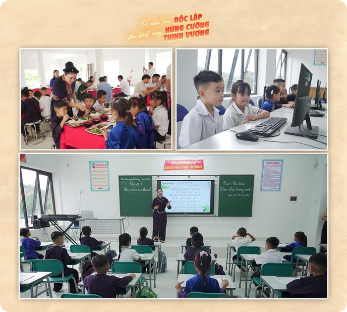Vận hành thử nghiệm Trường Phổ thông nội trú Tiểu học và THCS Trà Lĩnh (Cao Bằng) trước năm học mới.