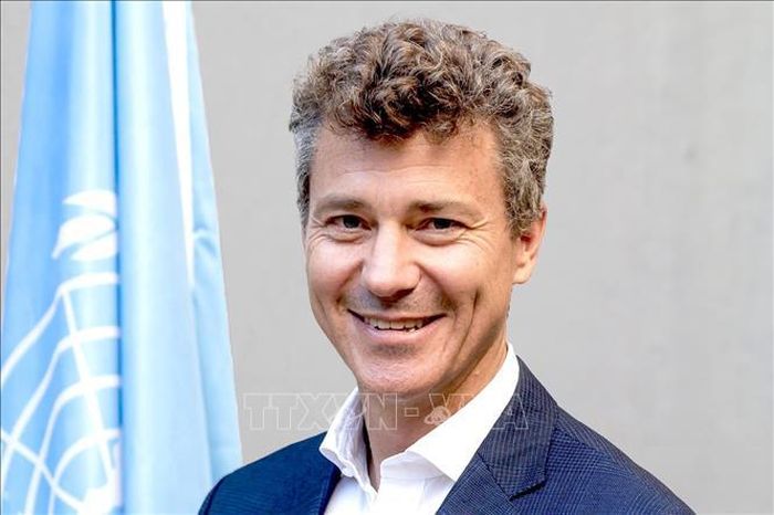 Trưởng Đại diện UNESCO tại Việt Nam Jonathan Wallace Baker. Ảnh: TTXVN phát