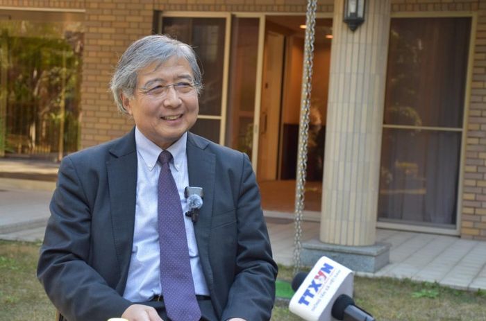 Giáo sư Toshiro Nishizawa. Ảnh: Phạm Tuân/PV TTXVN tại Nhật Bản