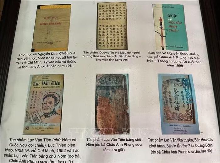 Bút tích của nhà thơ yêu nước Nguyễn Đình Chiểu tại Tổ đình Tôn Thạnh.