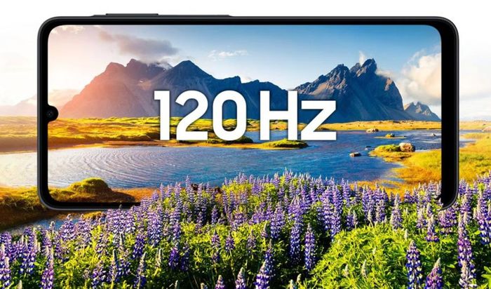 Galaxy A07 5G được trang bị màn hình tần số quét 120 Hz, giúp thao tác cuộn trang và chuyển cảnh mượt hơn. Ảnh: Samsung.
