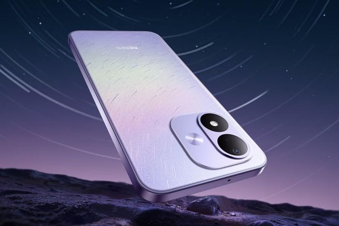 Redmi Note 17 có thiết kế mặt lưng phẳng, cụm camera kép và phong cách hoàn thiện trẻ trung. Ảnh: Xiaomi.