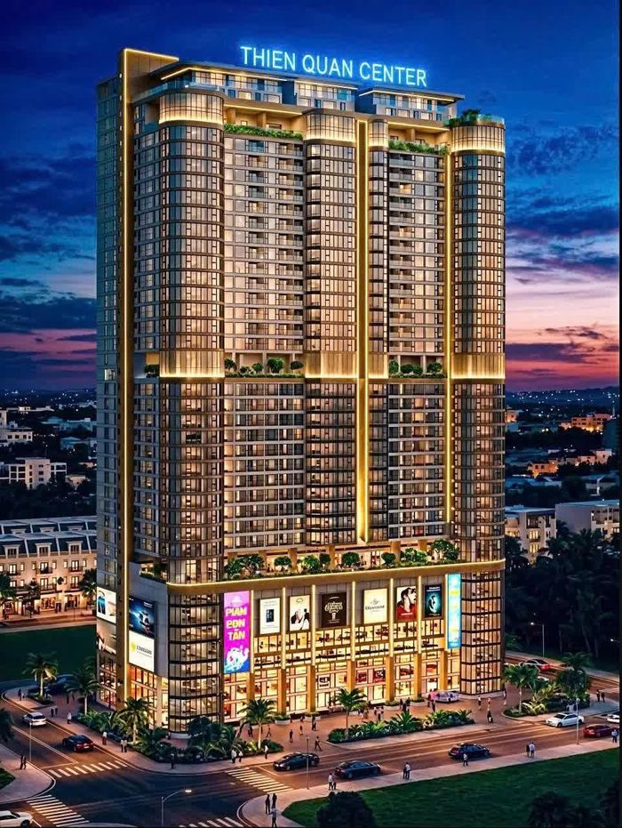  Phối cảnh khối toà nhà Thiên Quân Center cao nhất ĐBSCL 